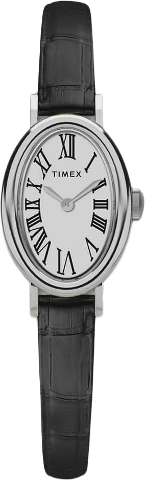 Timex Cavatina Dam, Vit/svart Läderrem - Tw2w78400, från Timex, i färgen 1.