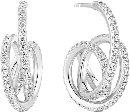 Spirale Piccolo Earrings, från Sif Jakobs Jewellery, i färgen silver.