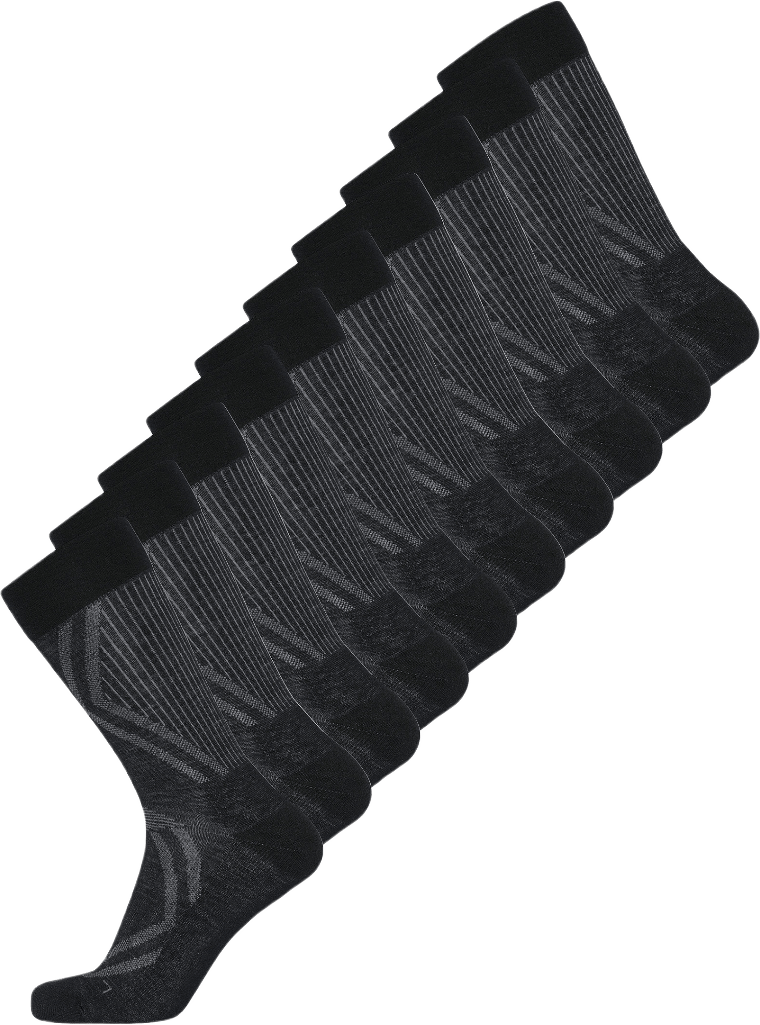 Ekologisk Ull, Strumpor 10-pack, Svart, från Dovre, i färgen black.