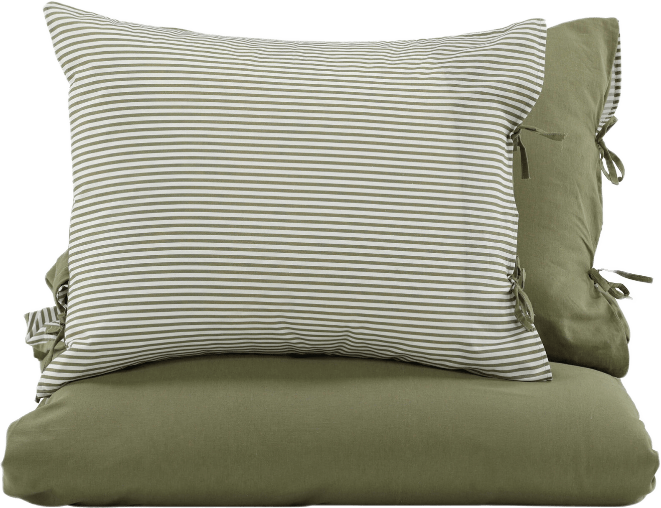 Jenna Bäddset - Dubbel, från Venture Home, i färgen moss green.