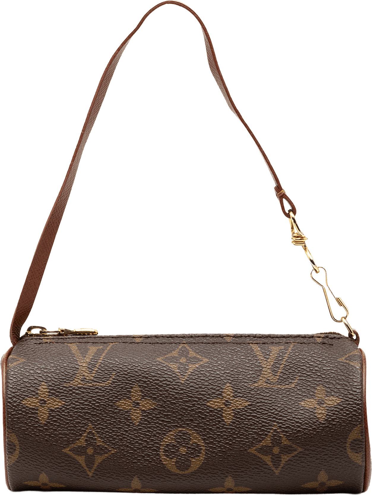 Louis Vuitton Monogram Papillon Pochette, från Luxclusif, i färgen brown.