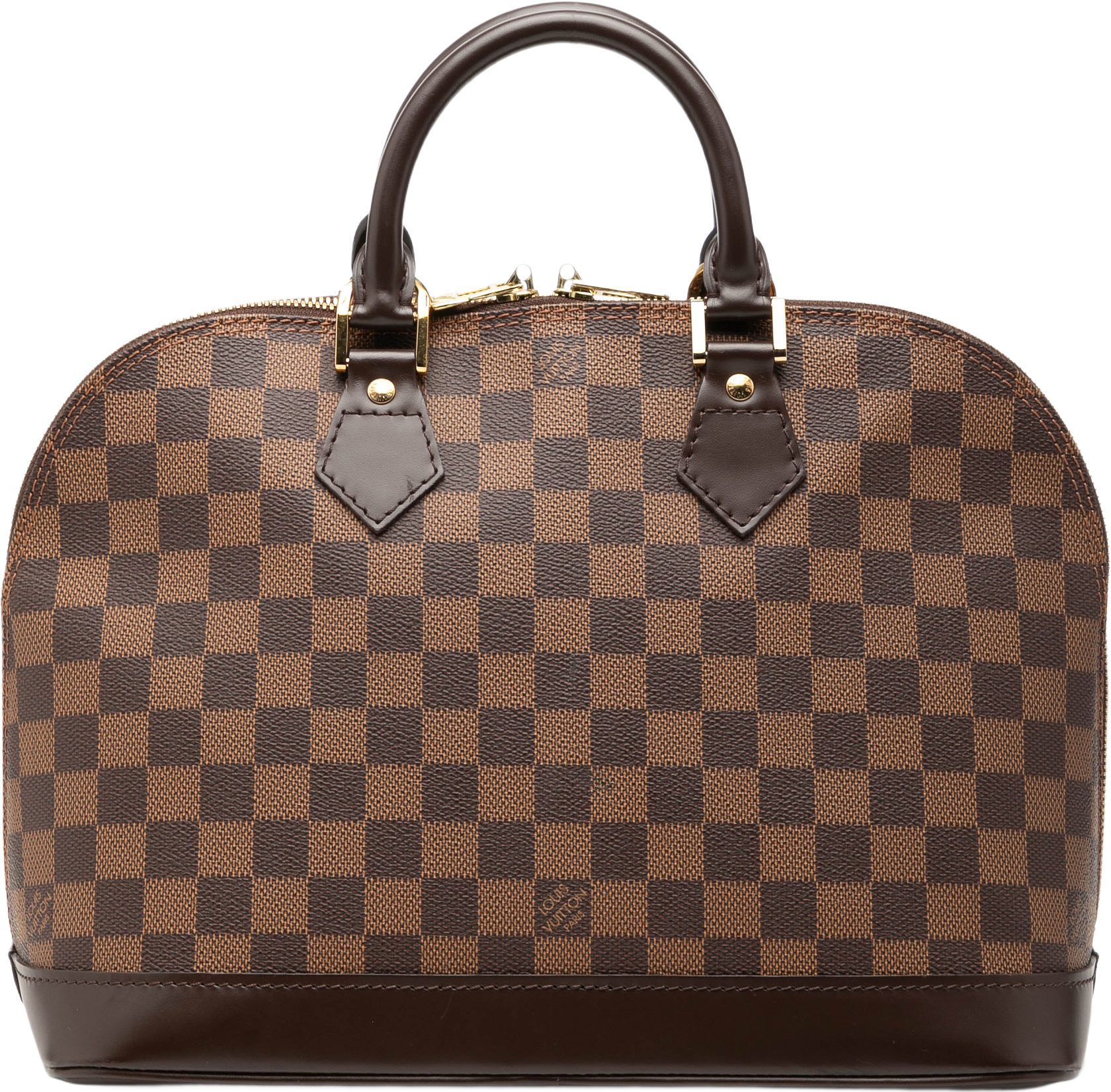 Louis Vuitton Damier Ebene Alma Pm, från Luxclusif, i färgen brown.