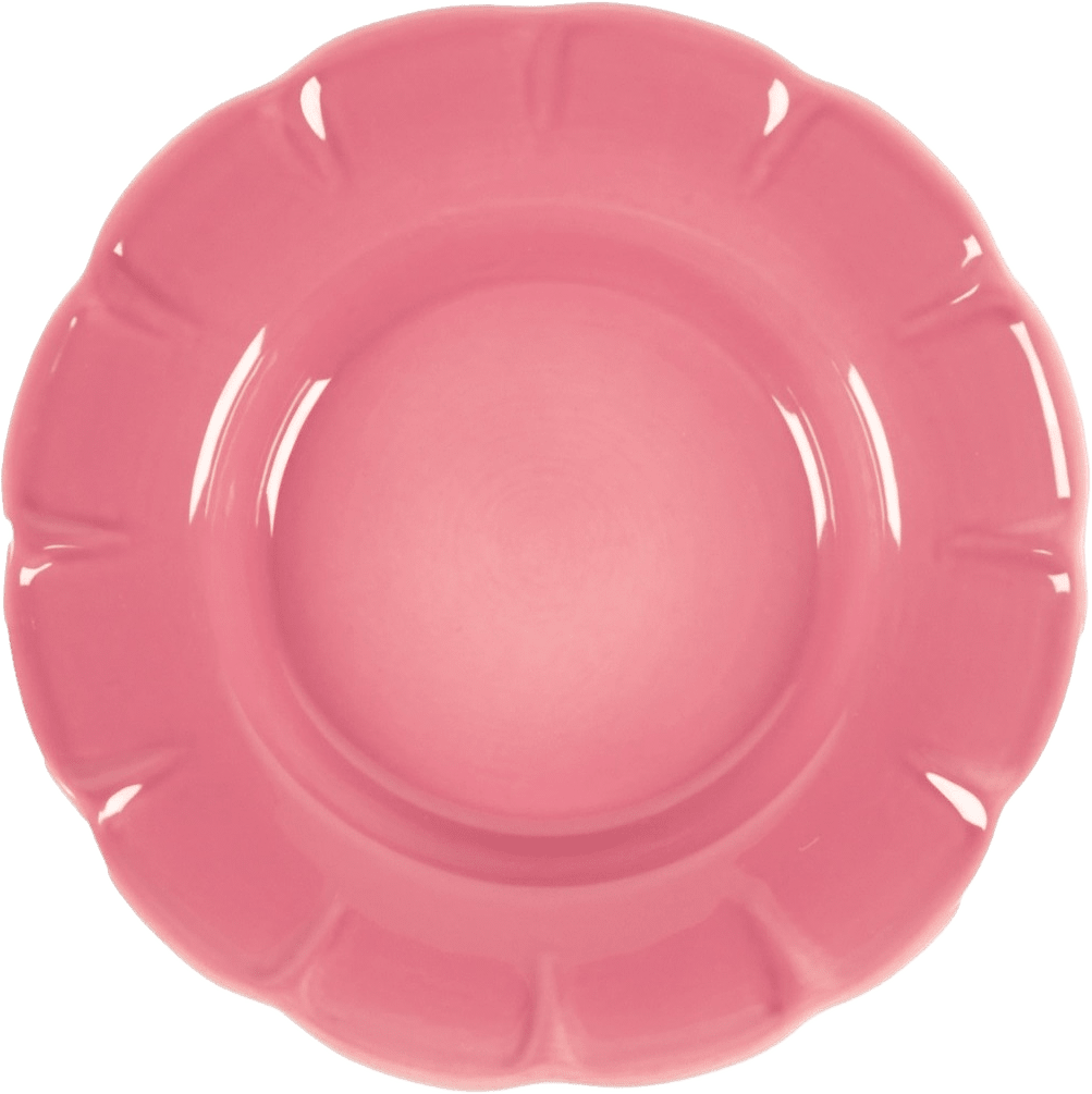 Everyday Charm Djup Tallrik - 25 Cm, från Pick A Poppy, i färgen dark pink.