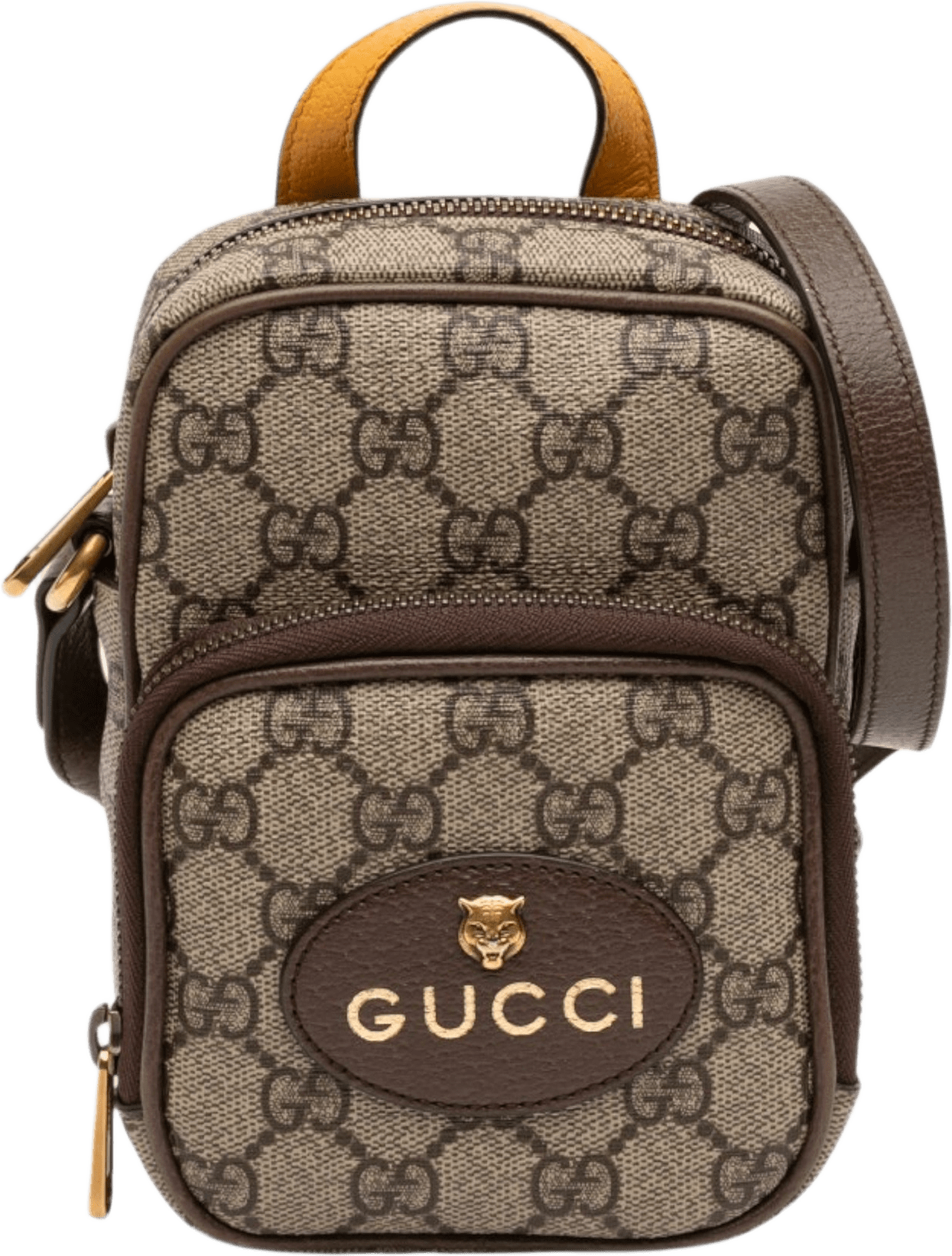 Gucci Mini Gg Supreme Neo Vintage Satchel, från Luxclusif, i färgen beige.
