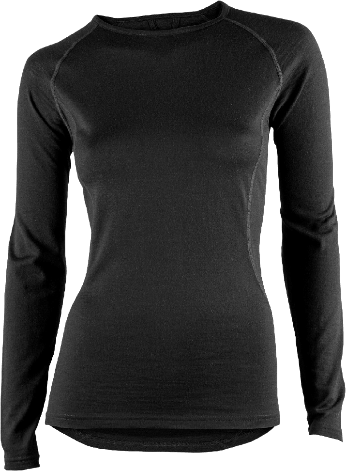 Merino Top Women, från Bagheera, i färgen black.