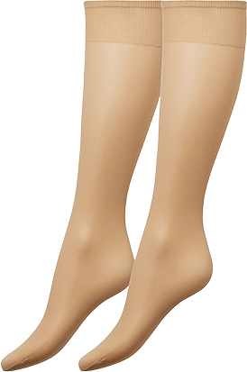 Knästrumpor, 20 den, matt, 2-pack, från Å WOMAN, i färgen Sand.