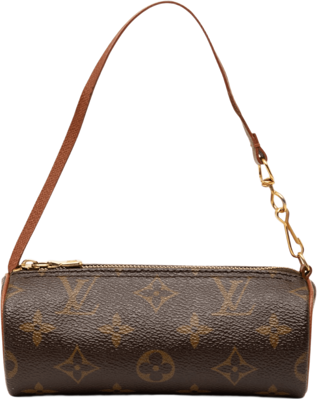 Louis Vuitton Monogram Papillon Pochette, från Luxclusif, i färgen brown.