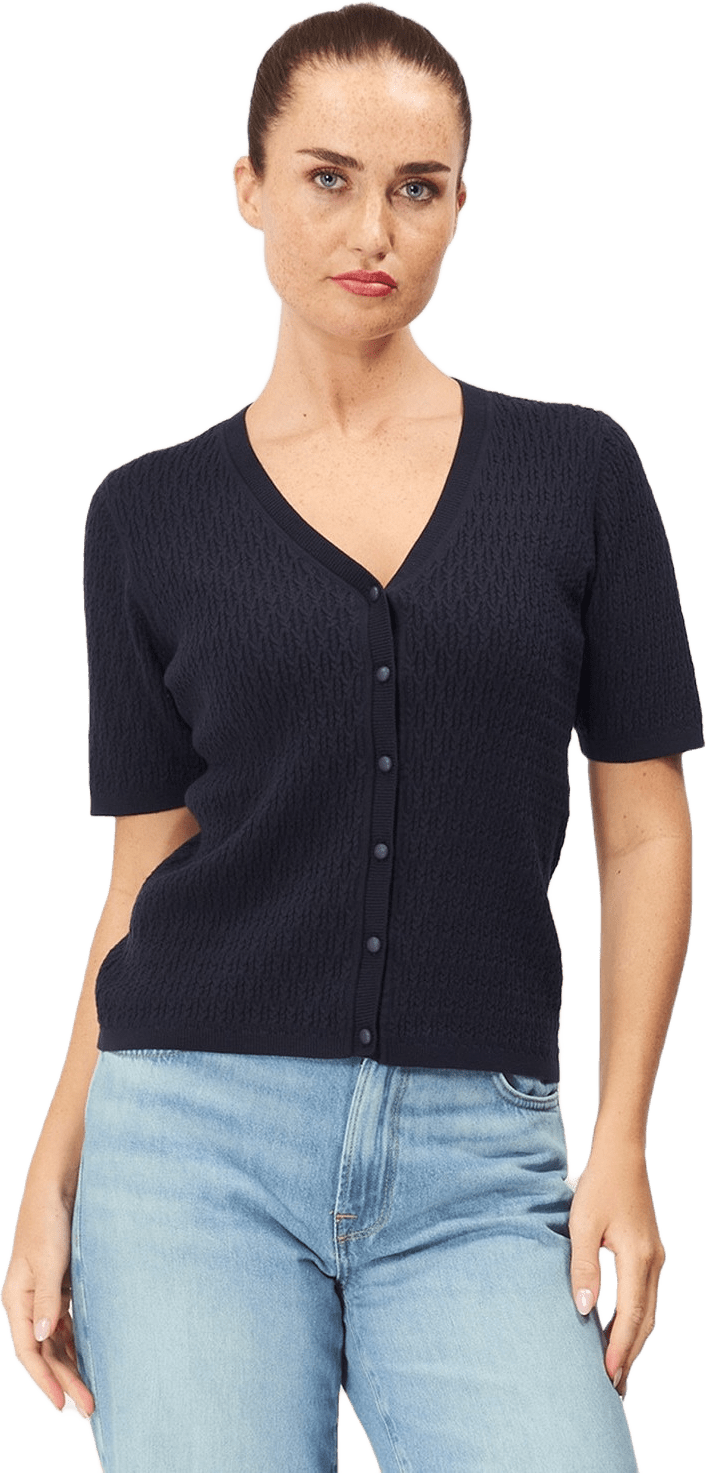 Ally Cardigan, från Jumperfabriken, i färgen navy.