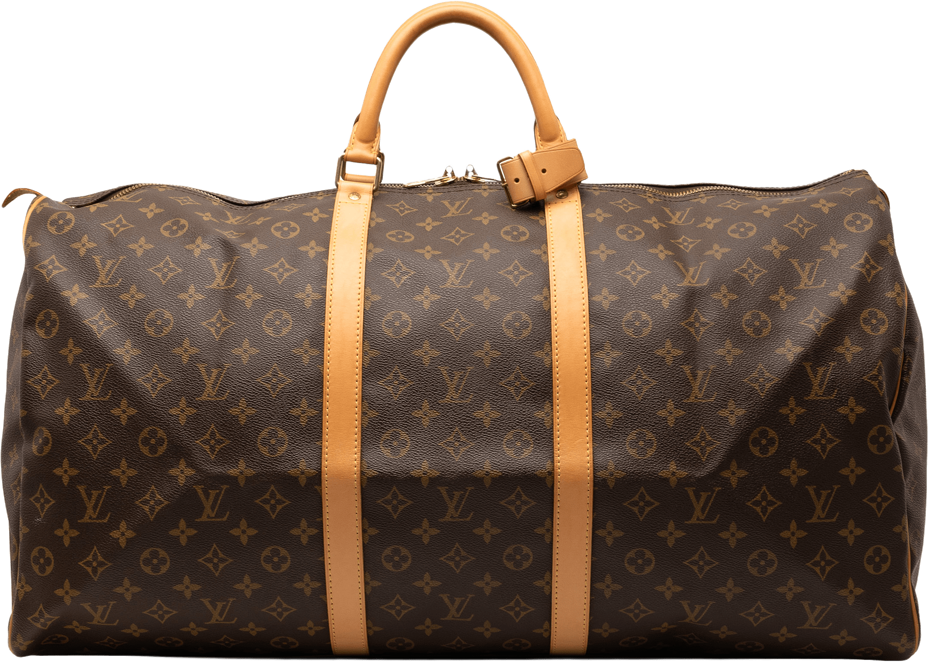 Louis Vuitton Monogram Keepall 60, från Luxclusif, i färgen brown.