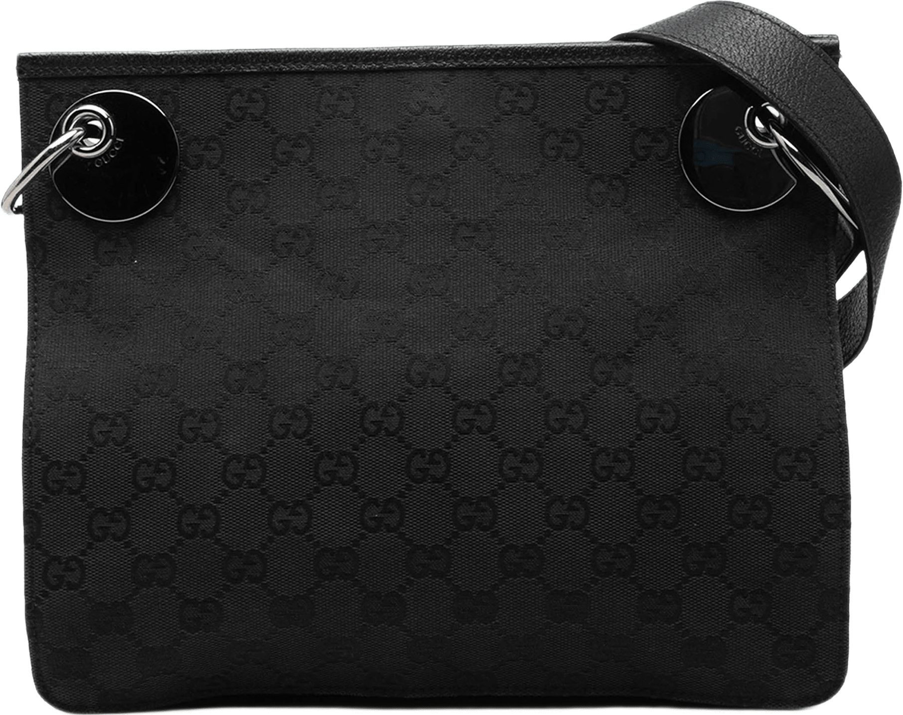 Gucci Gg Canvas Eclipse Crossbody, från Luxclusif, i färgen svart.