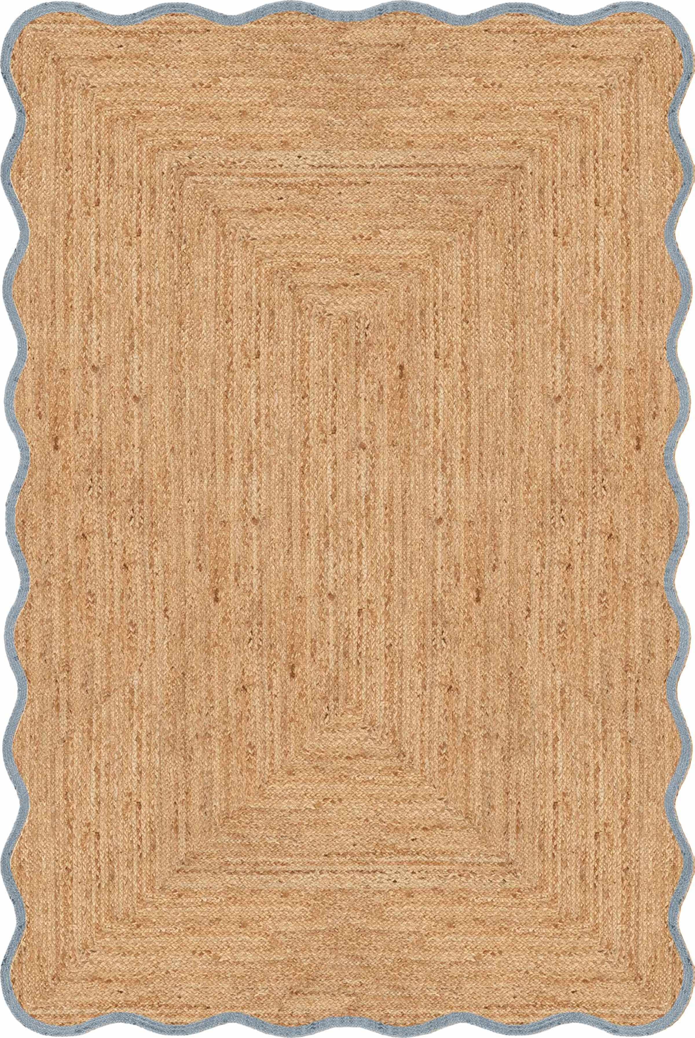 Scallop Jute Misty Blue, från Layered, i färgen misty blue.