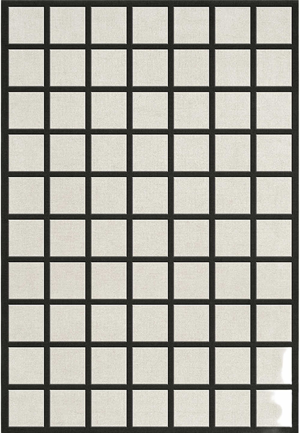 Avenue Checked Ullmatta Bone White, från Layered, i färgen bone white.