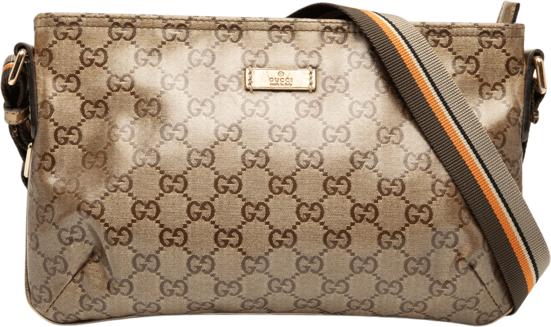 Gucci Gg Crystal Web Crossbody, från Luxclusif, i färgen brun.
