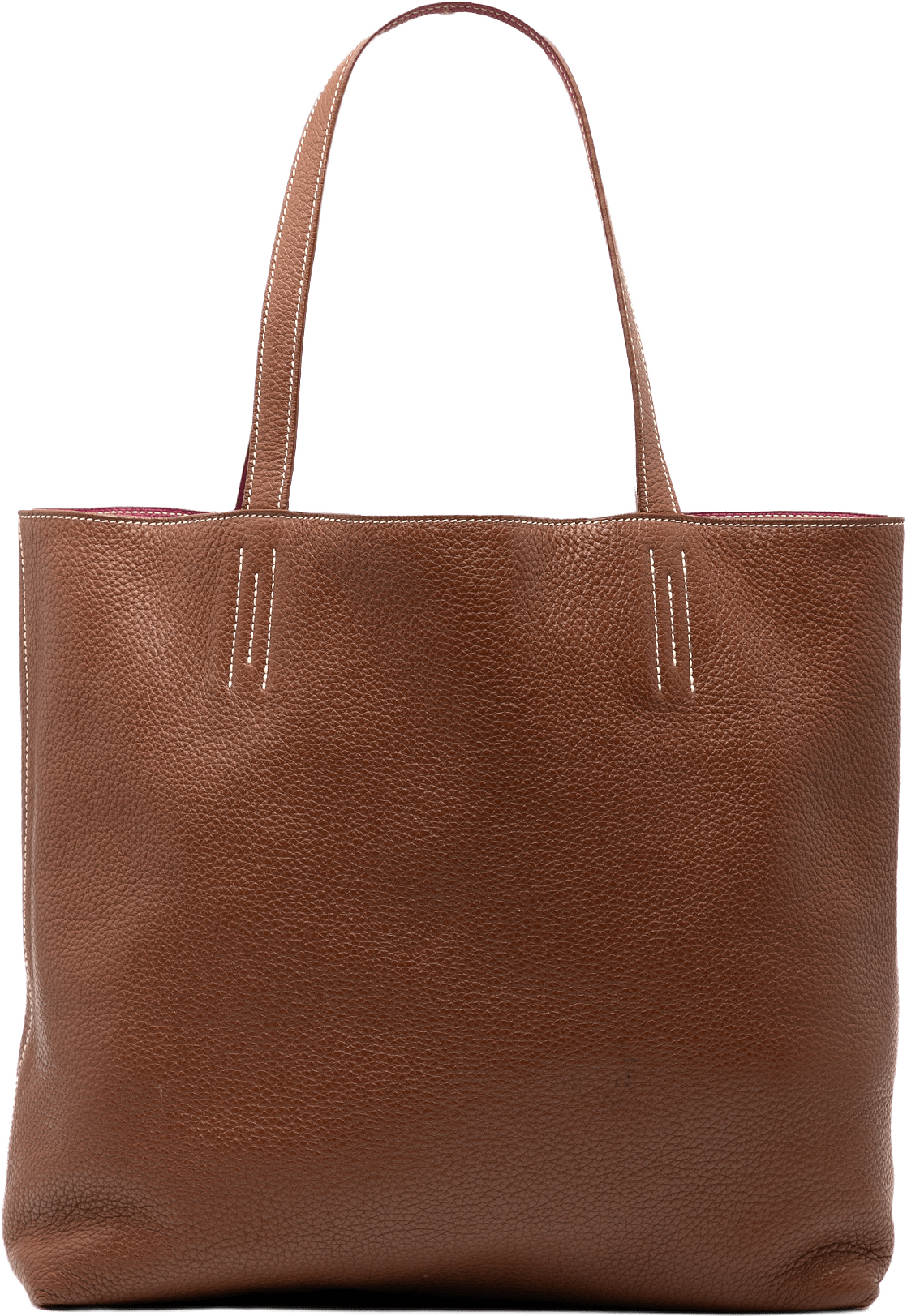 Hermès Clemence Double Sens 36, från Luxclusif, i färgen brown.