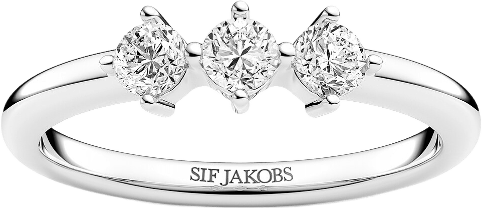 Princess Ring, från Sif Jakobs Jewellery, i färgen silver.