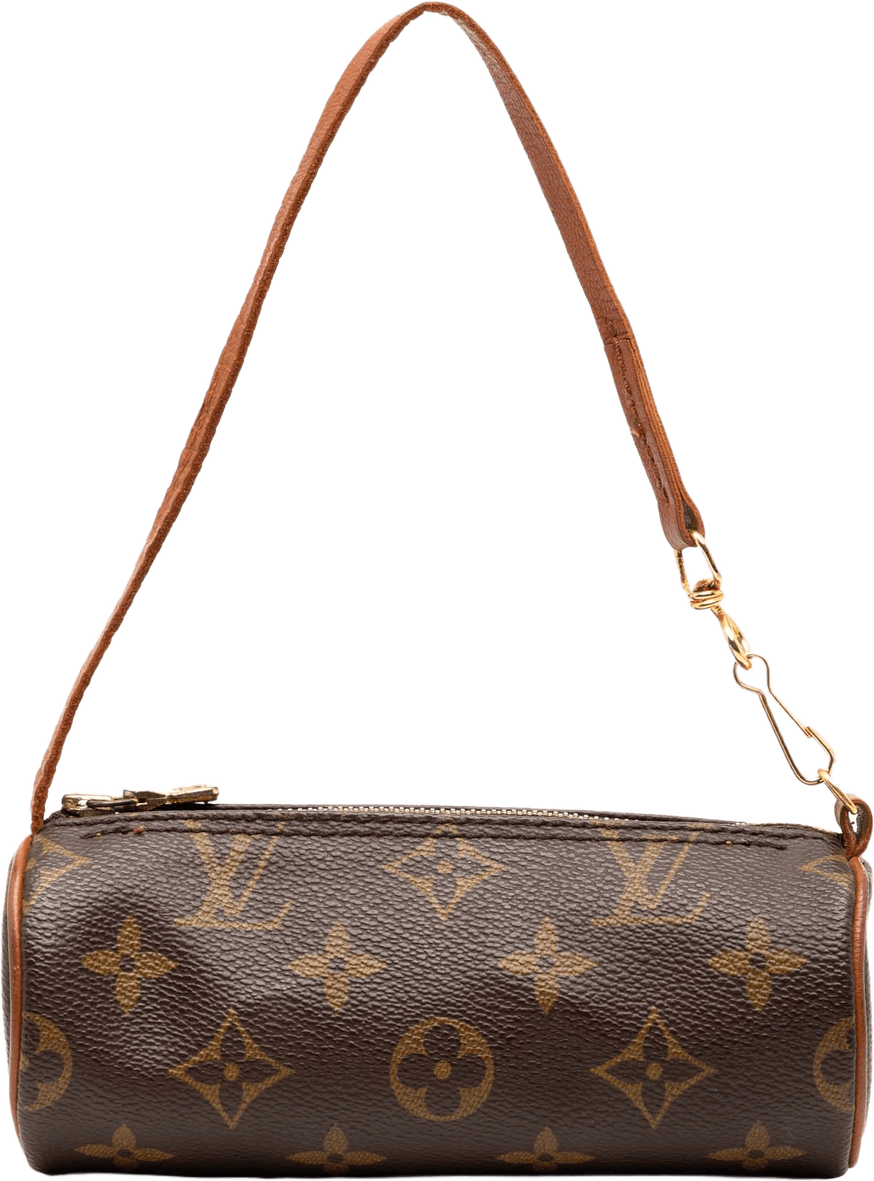Louis Vuitton Monogram Papillon Pochette, från Luxclusif, i färgen brown.