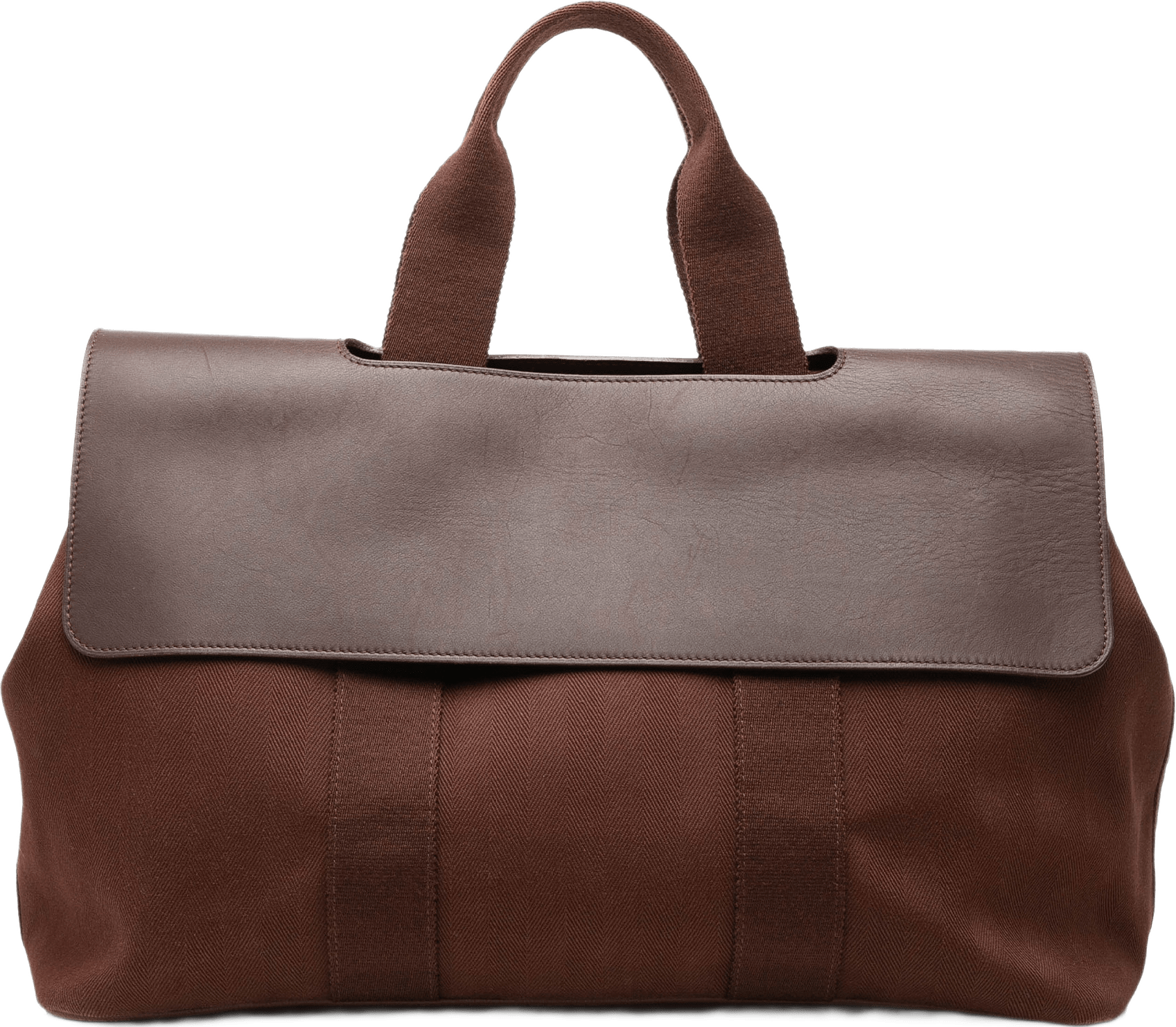 Hermès Toile And Swift Valparaiso Mm, från Luxclusif, i färgen brun.
