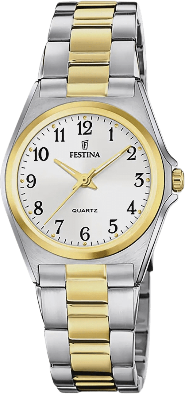 Festina Classic Damklocka Vit/bicolor, Metallband - F20556/1, från Festina, i färgen bicolor.