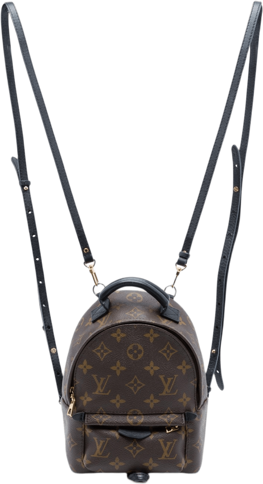 Louis Vuitton Monogram Mini Palm Springs, från Luxclusif, i färgen brun.