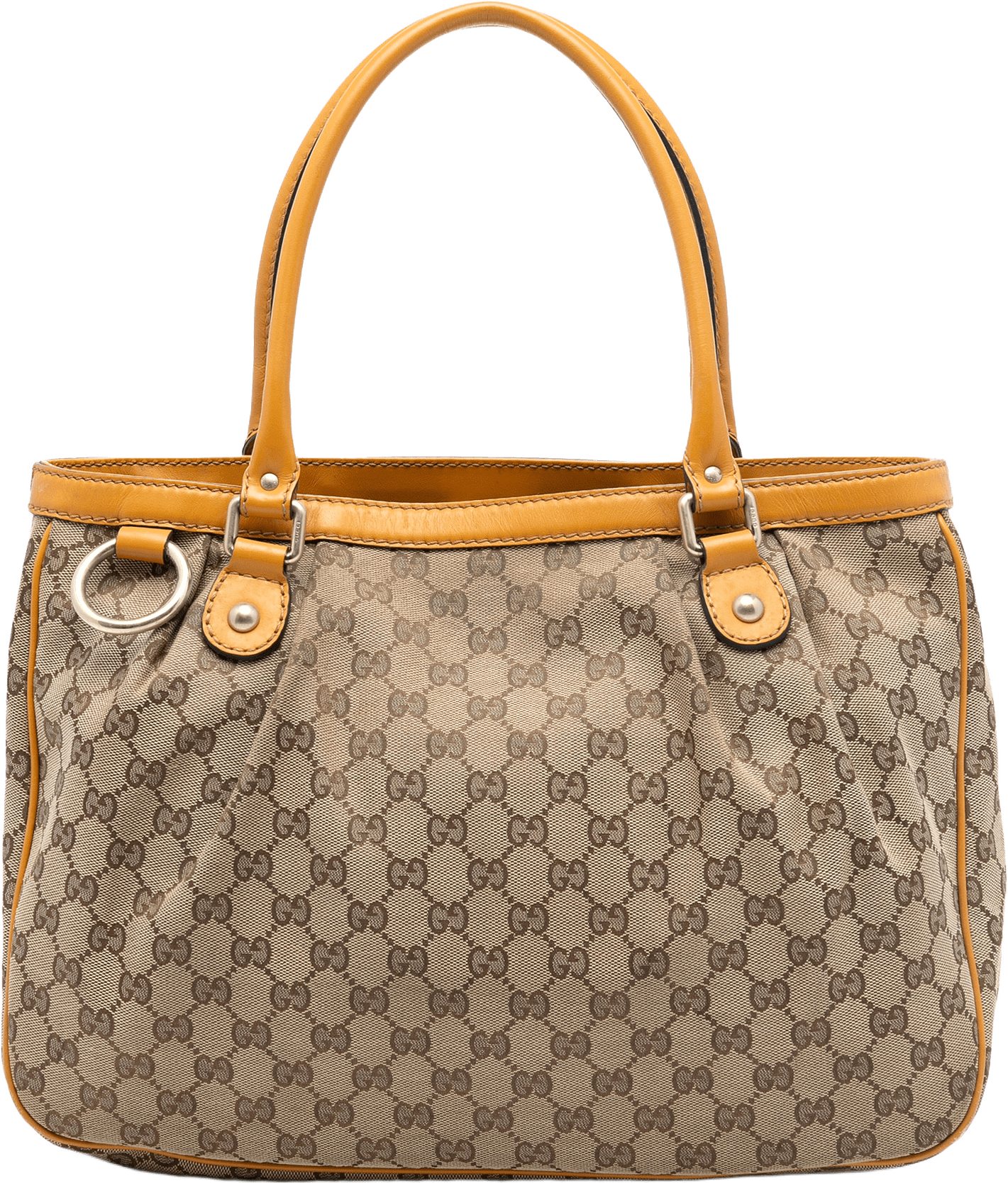 Gucci Gg Canvas Sukey Tote, från Luxclusif, i färgen beige.