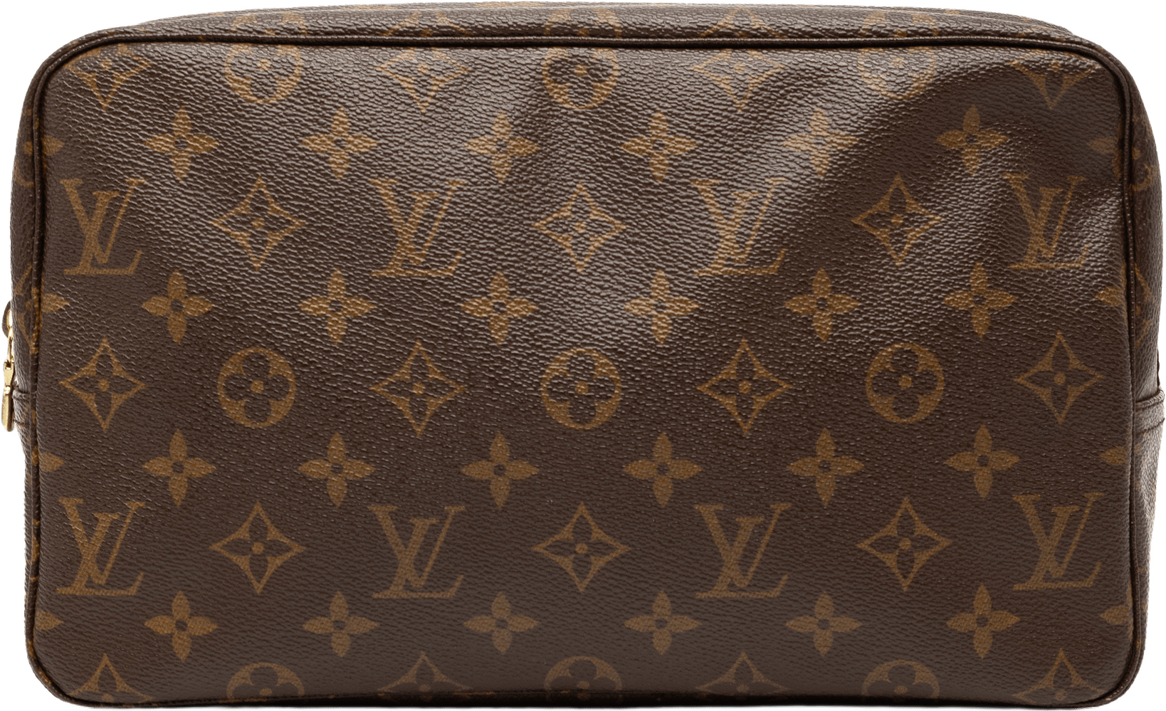 Louis Vuitton Monogram Trousse Toilette 28, från Luxclusif, i färgen brown.