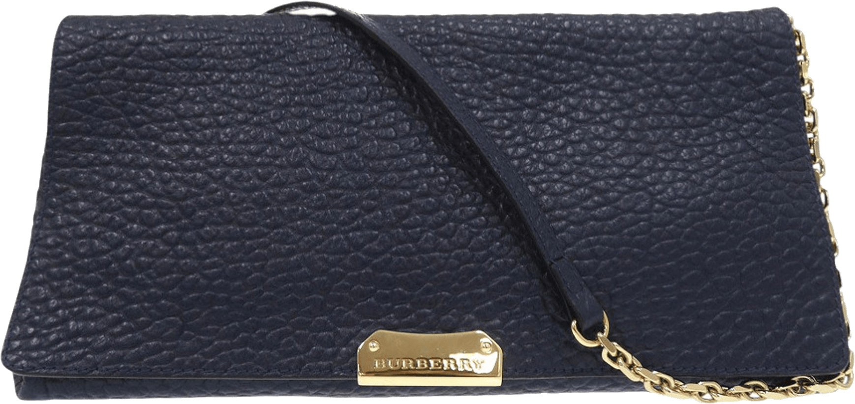 Burberry Medium Grained Calfskin Mildenhall Crossbody, från Luxclusif, i färgen navy.
