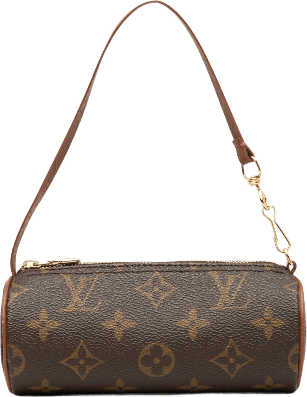 Louis Vuitton Monogram Papillon Pochette, från Luxclusif, i färgen brun.