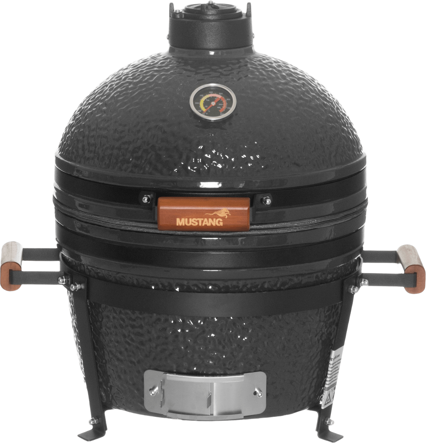 Kamado S Kolgrill Hiiligrilli, från Mustang, i färgen svart.