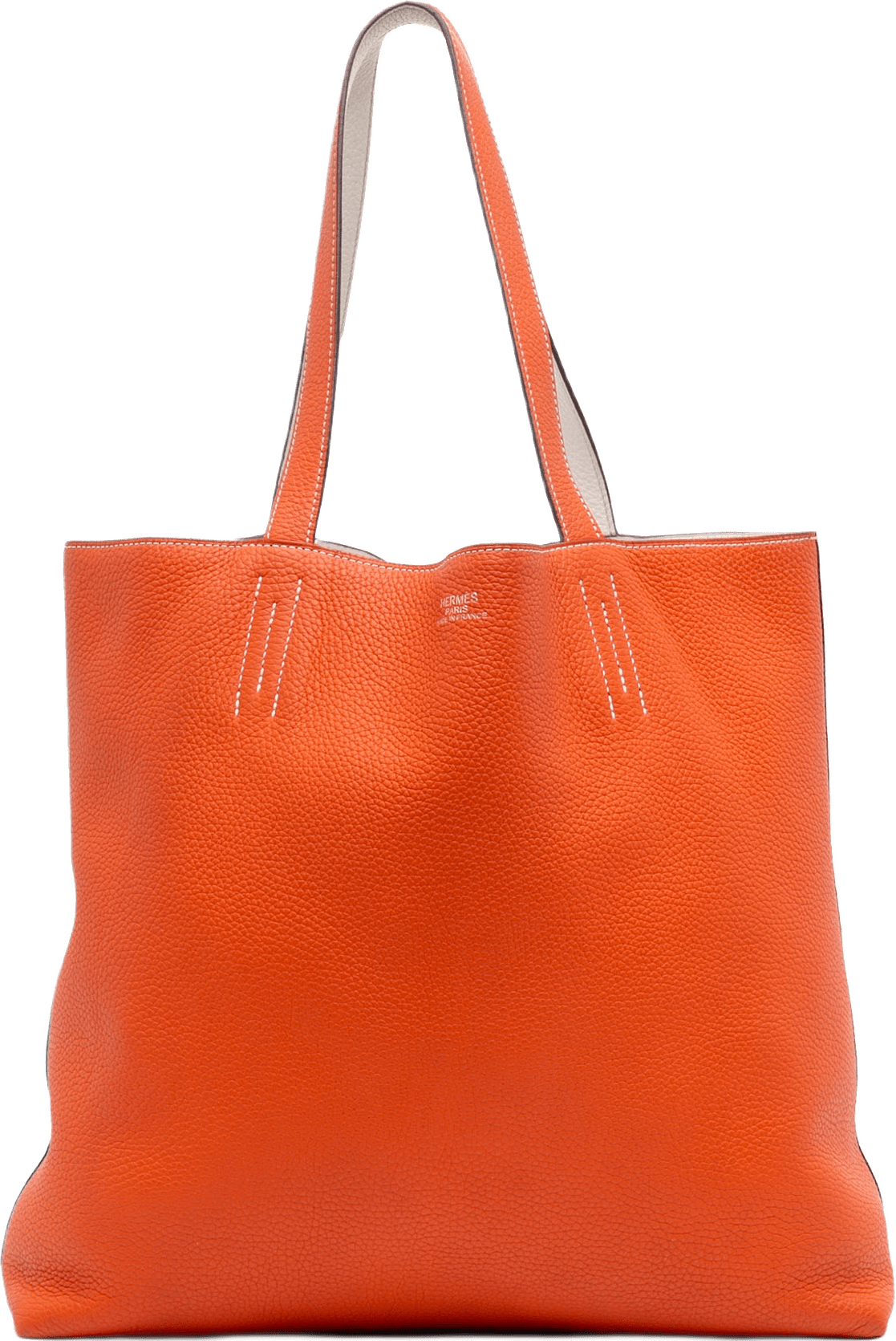 Hermès Clemence Double Sens 36, från Luxclusif, i färgen orange.
