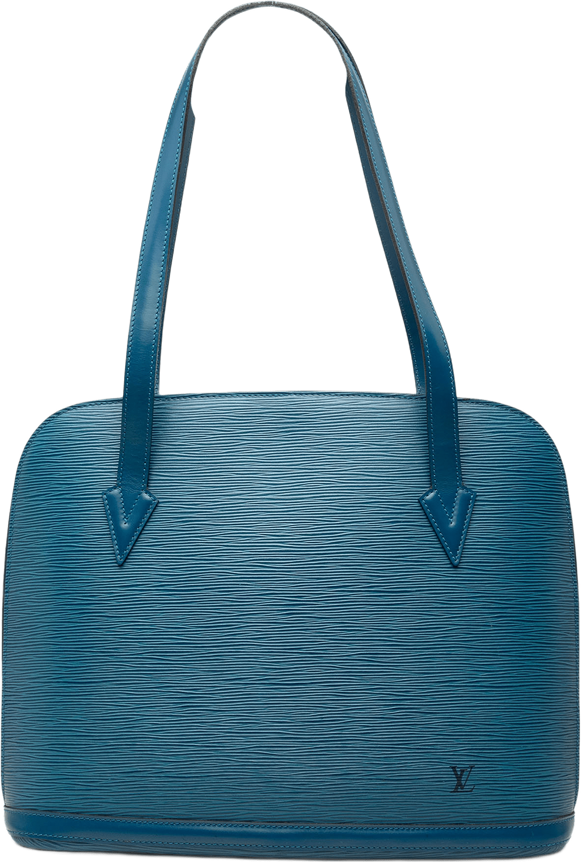 Louis Vuitton Epi Lussac, från Luxclusif, i färgen blå.