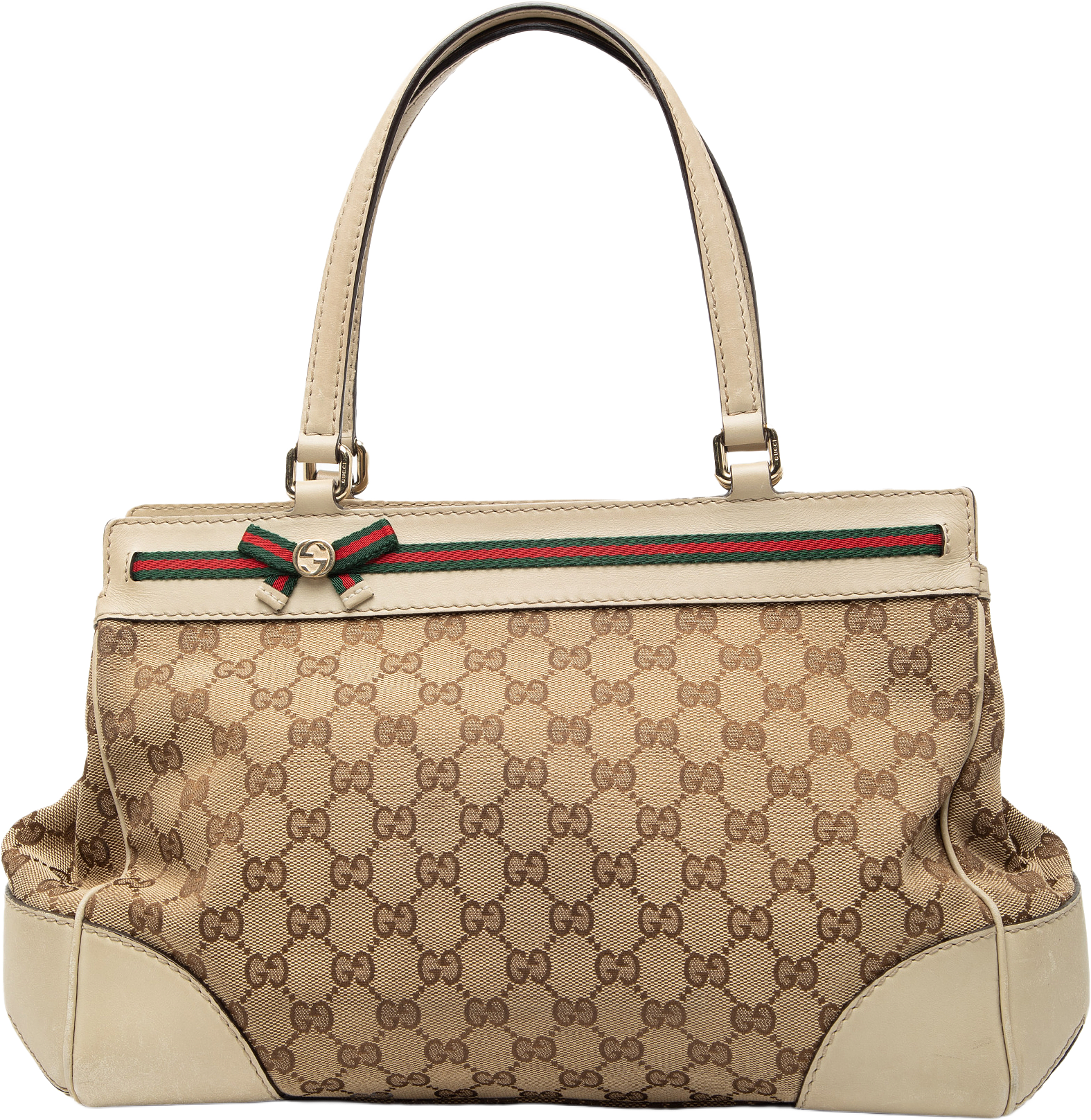 Gucci Gg Canvas Mayfair Tote, från Luxclusif, i färgen beige.