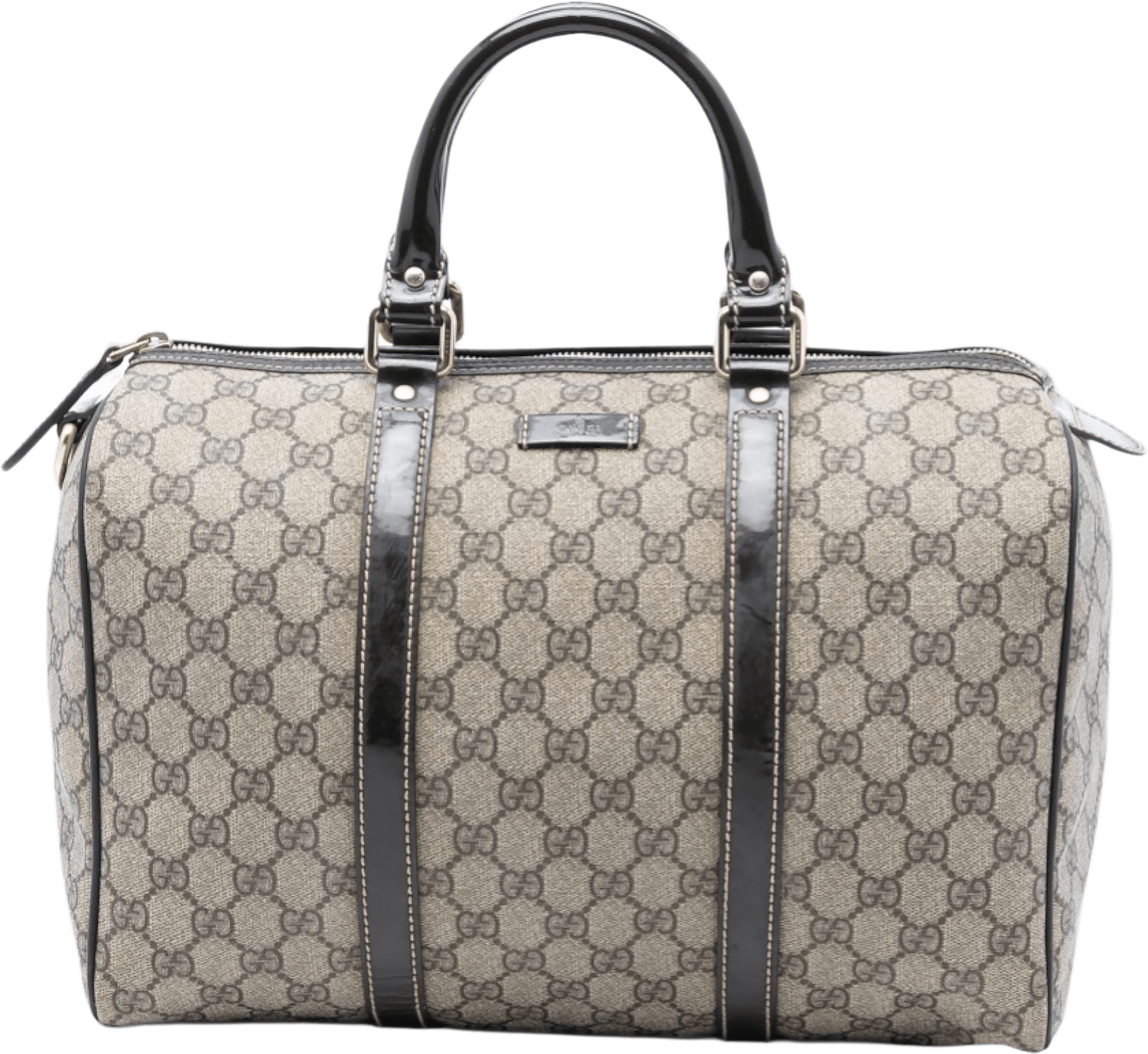 Gucci Medium Gg Supreme Joy Boston Bag, från Luxclusif, i färgen beige.