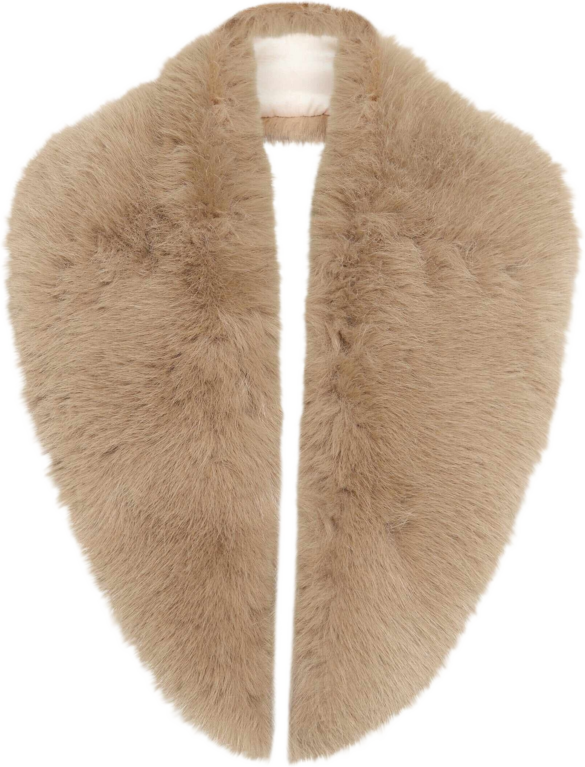 Bonnie Fur Collar, från Newhouse, i färgen kolabrun.