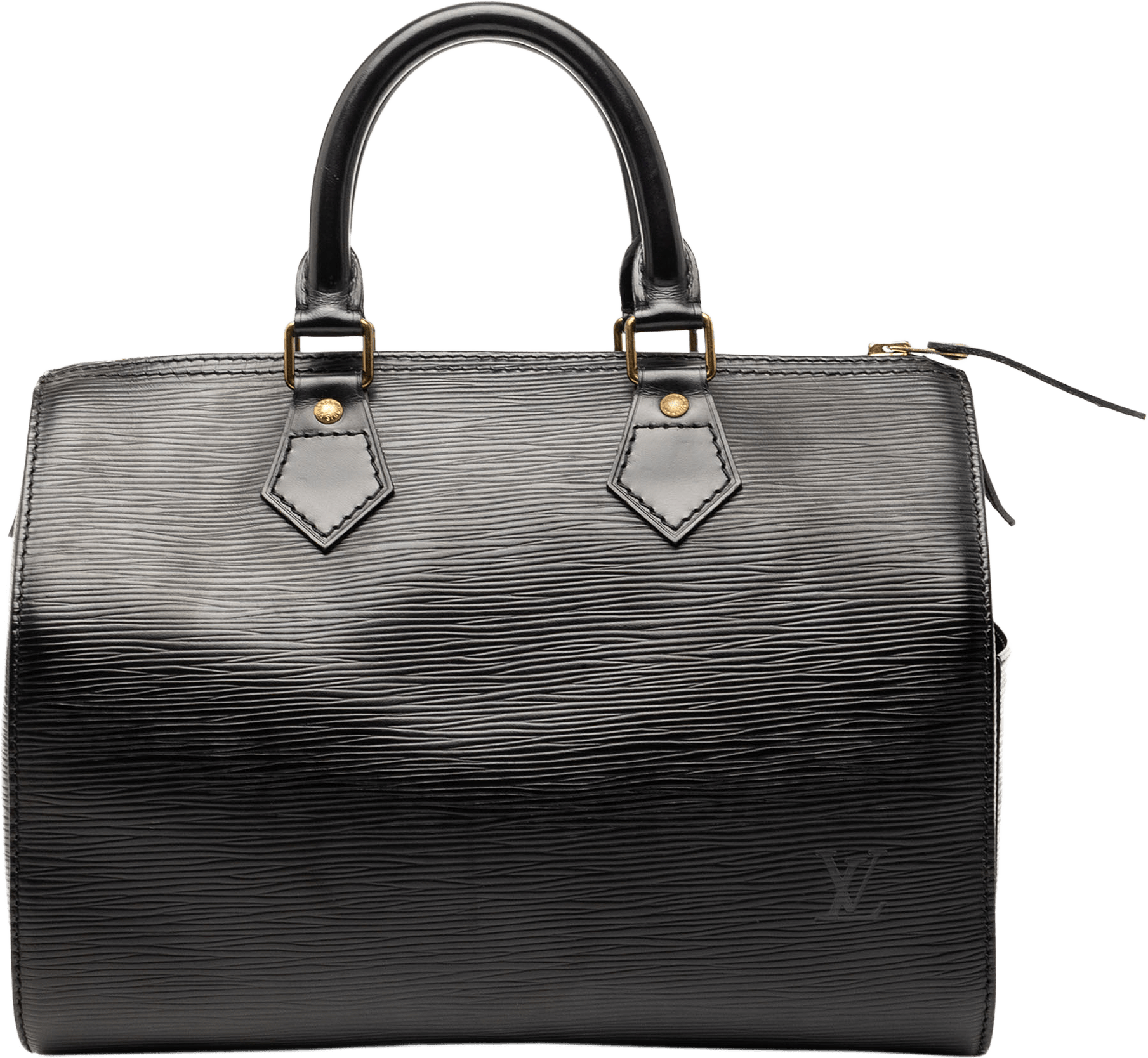 Louis Vuitton Epi Speedy 25, från Luxclusif, i färgen black.