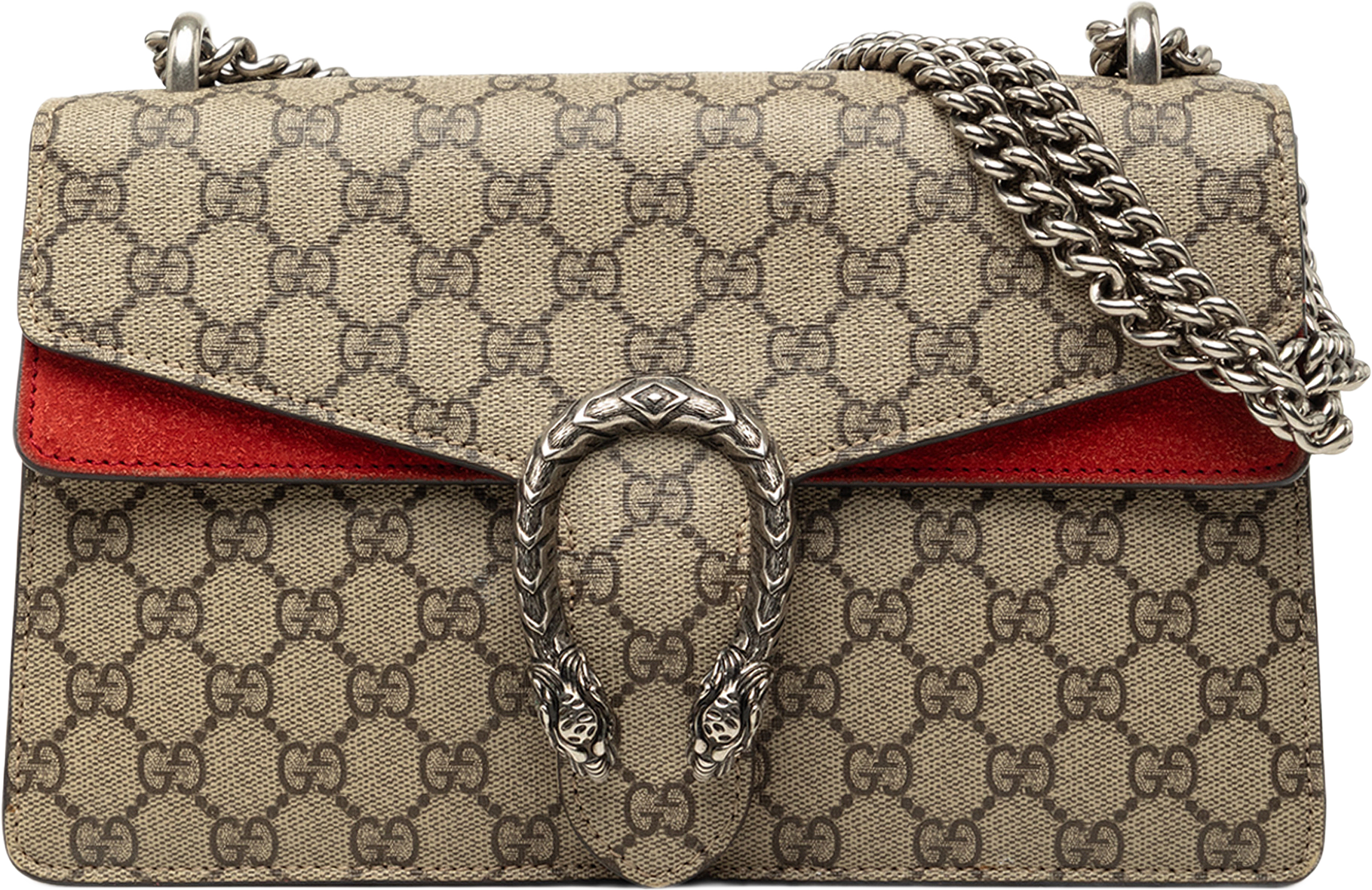 Gucci Medium Gg Supreme Dionysus Shoulder Bag, från Luxclusif, i färgen beige.