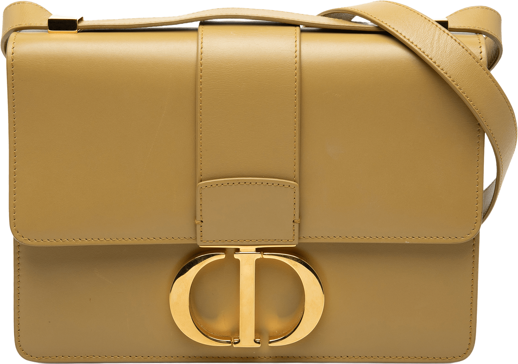 Dior Leather 30 Montaigne Flap, från Luxclusif, i färgen khaki.