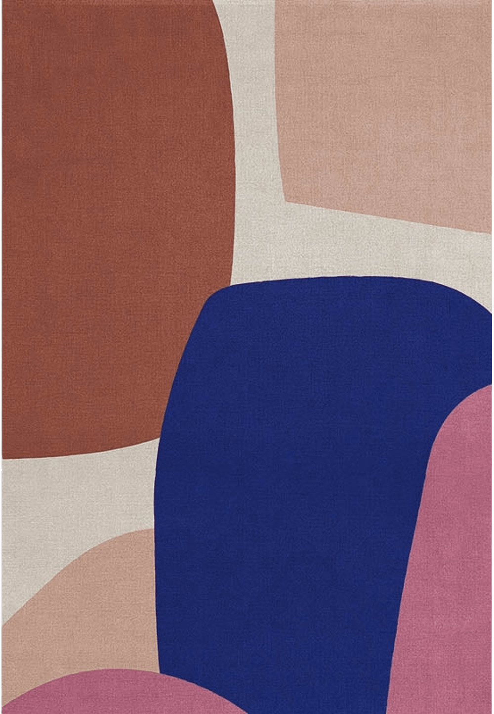 Scandi Ullmatta Lake Patterned, från Layered, i färgen lake.