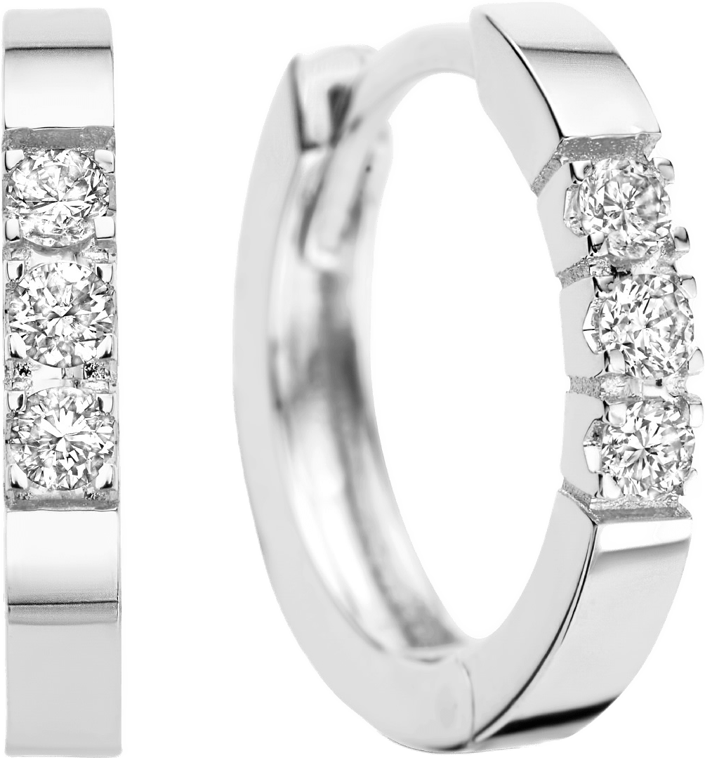 De La Paix 14 Karat Vitguld Creoler, från Isabel Bernard, i färgen gold.