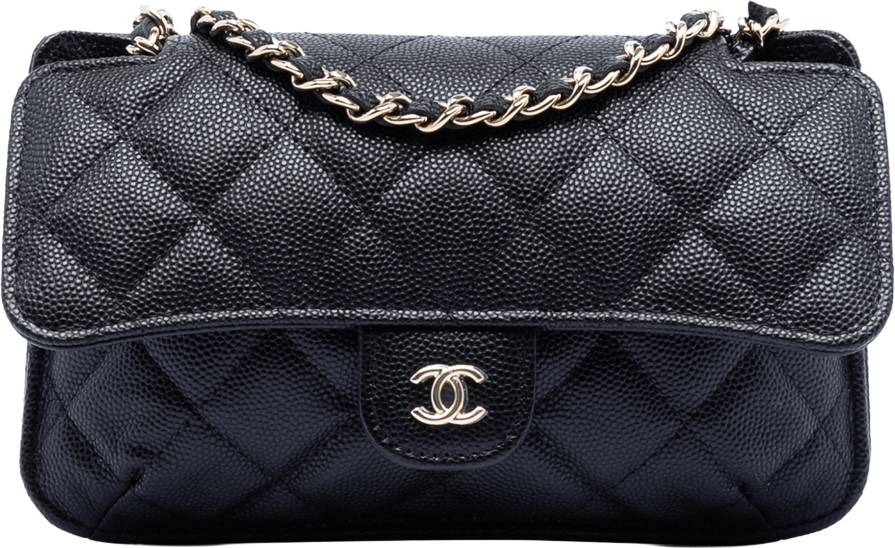 Chanel Nylon Graffiti Foldable Shopping Tote In Caviar Flap, från Luxclusif, i färgen black.