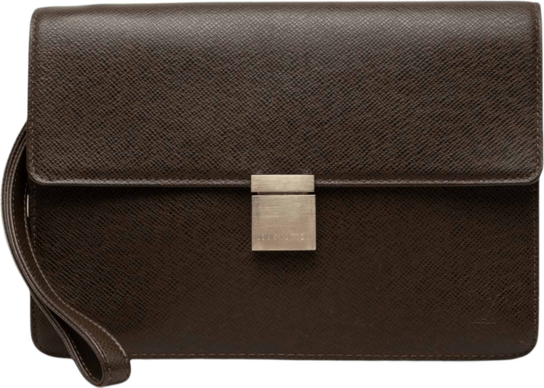 Louis Vuitton Taiga Selenga, från Luxclusif, i färgen brun.