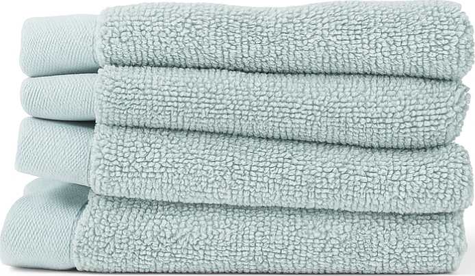 Fluffy Habits - Ansiktshandduk 30x30cm, Set Of 4, från Home of ESS, i färgen green.