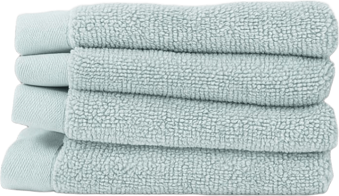 Fluffy Habits - Ansiktshandduk 30x30cm, Set Of 4, från Home of ESS, i färgen green.