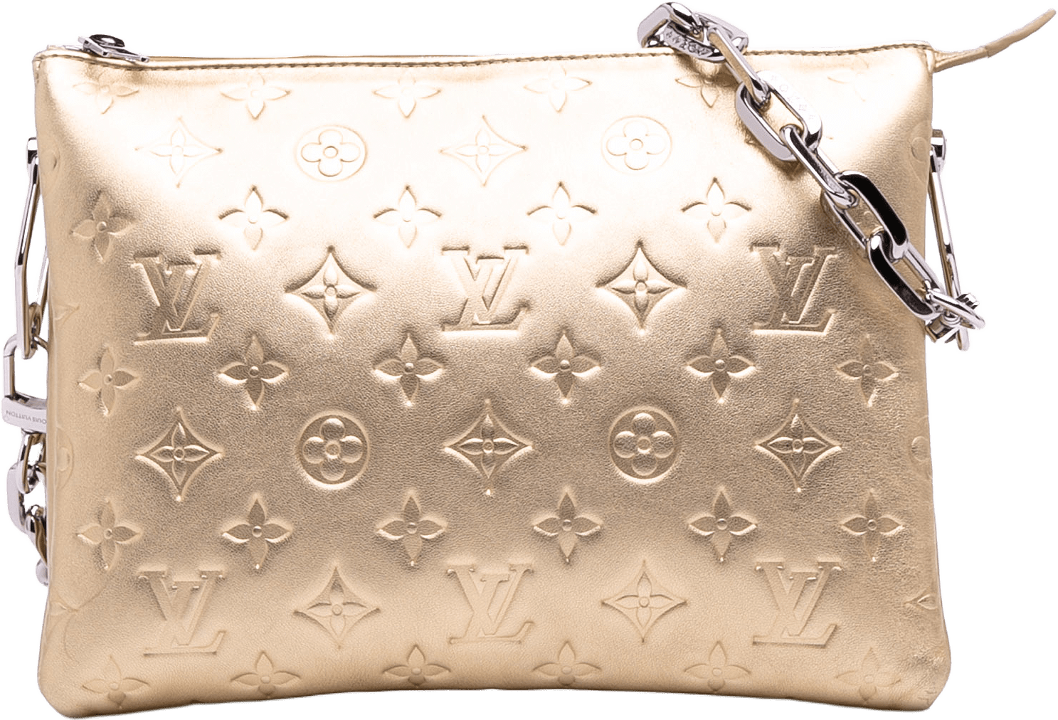 Louis Vuitton Monogram Coussin Pm, från Luxclusif, i färgen gold.