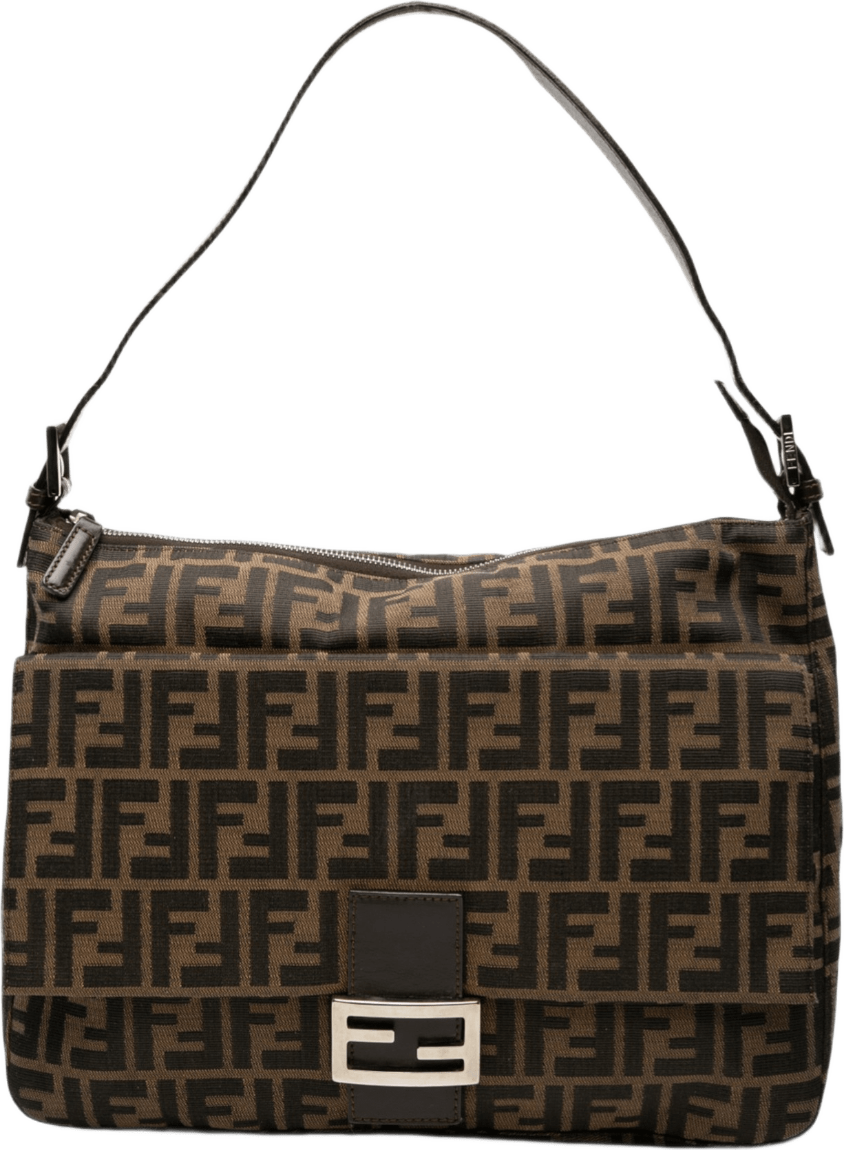 Fendi Zucca Canvas Shoulder Bag, från Luxclusif, i färgen brown.