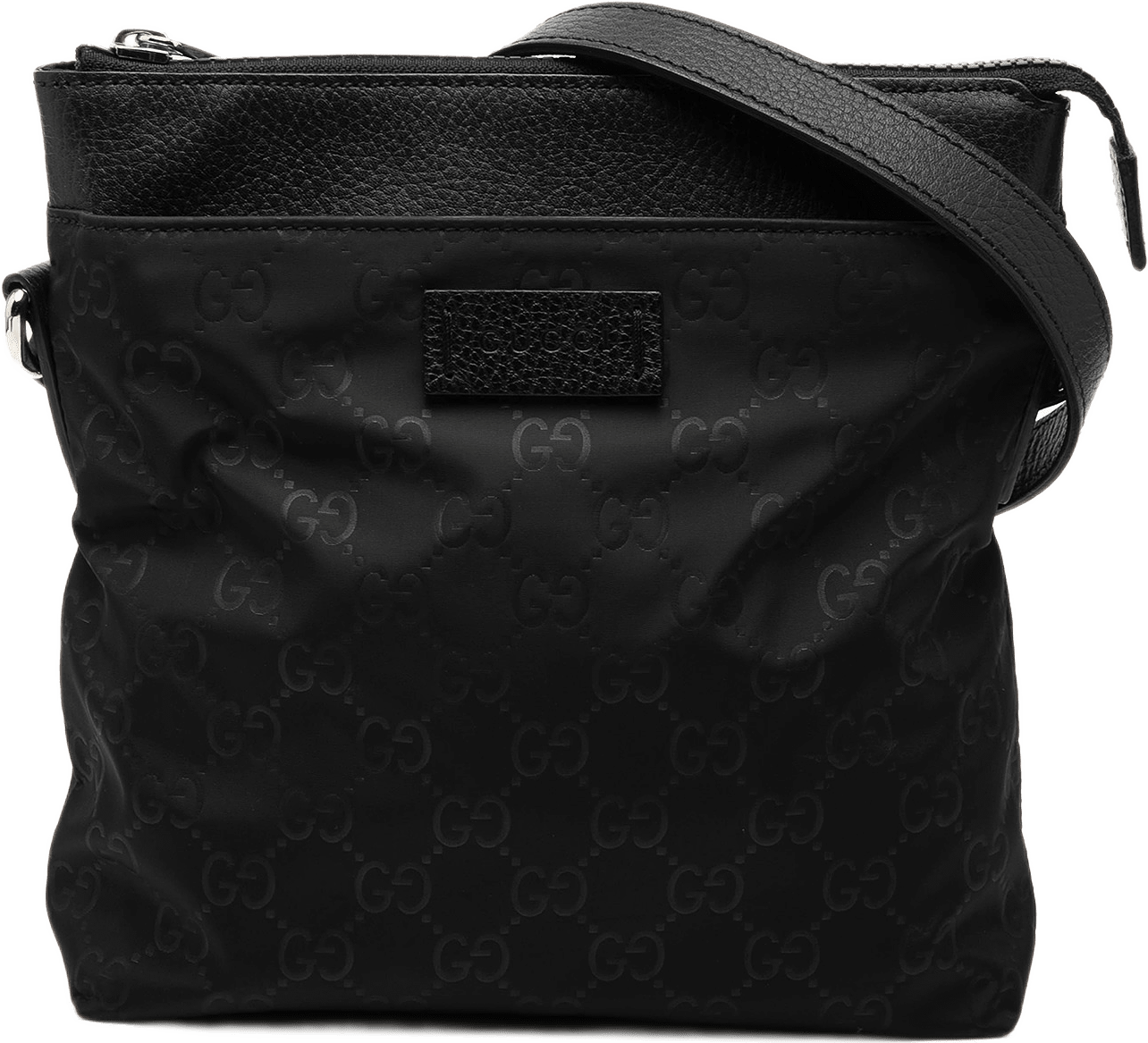 Gucci Gg Nylon Crossbody, från Luxclusif, i färgen svart.