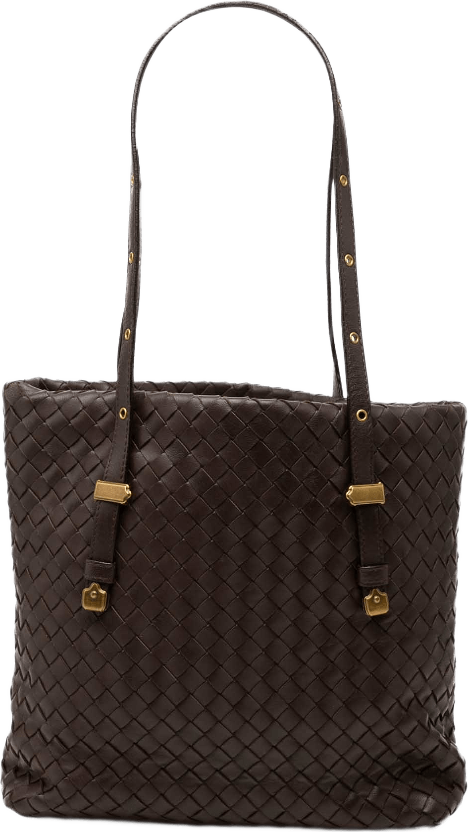 Bottega Veneta Small Nappa Intrecciato Tote, från Luxclusif, i färgen brun.