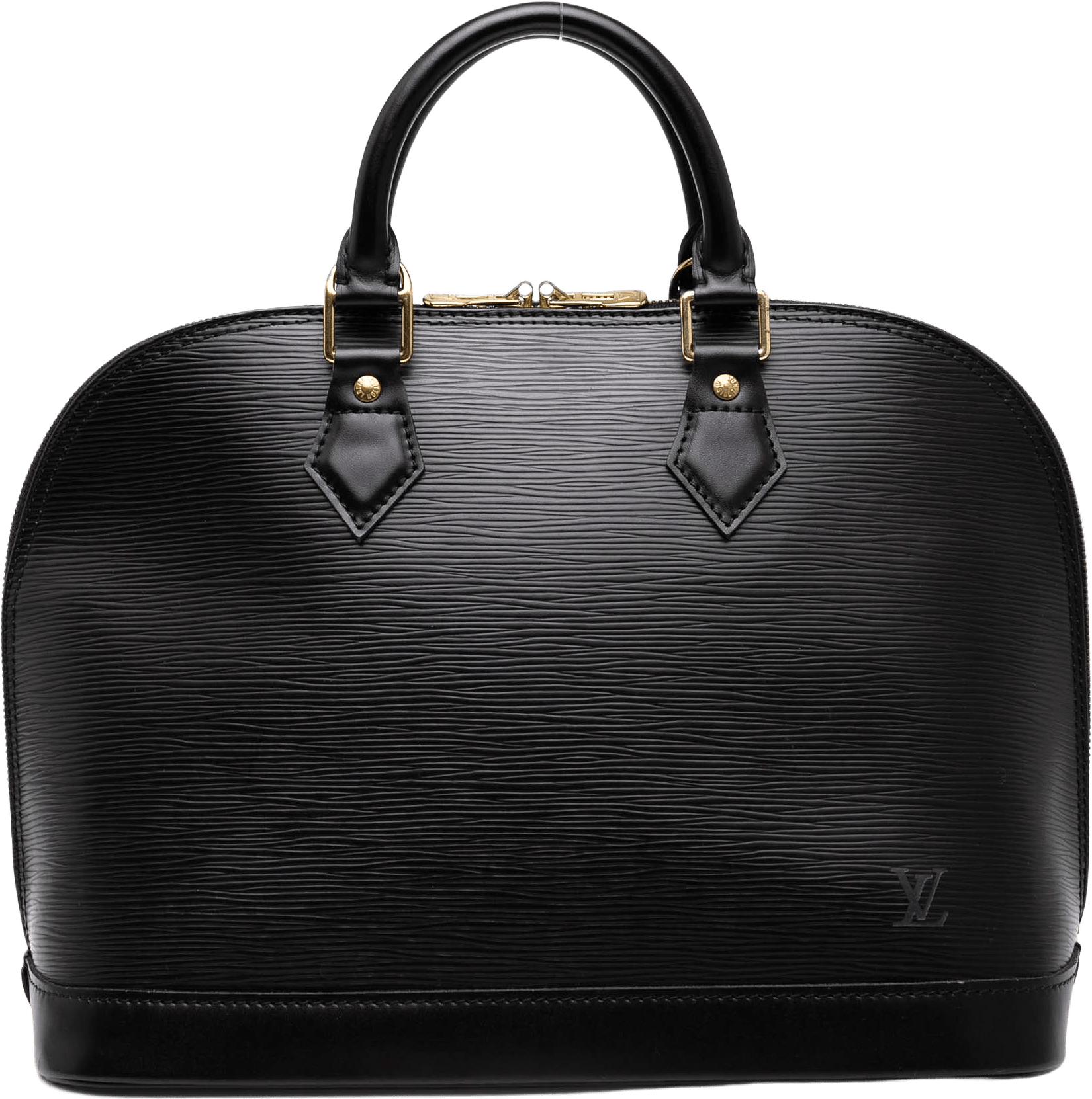 Louis Vuitton Epi Alma Pm, från Luxclusif, i färgen black.