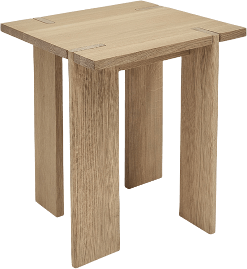 Oy Square Side Table - High, från OYOY Living, i färgen nature.