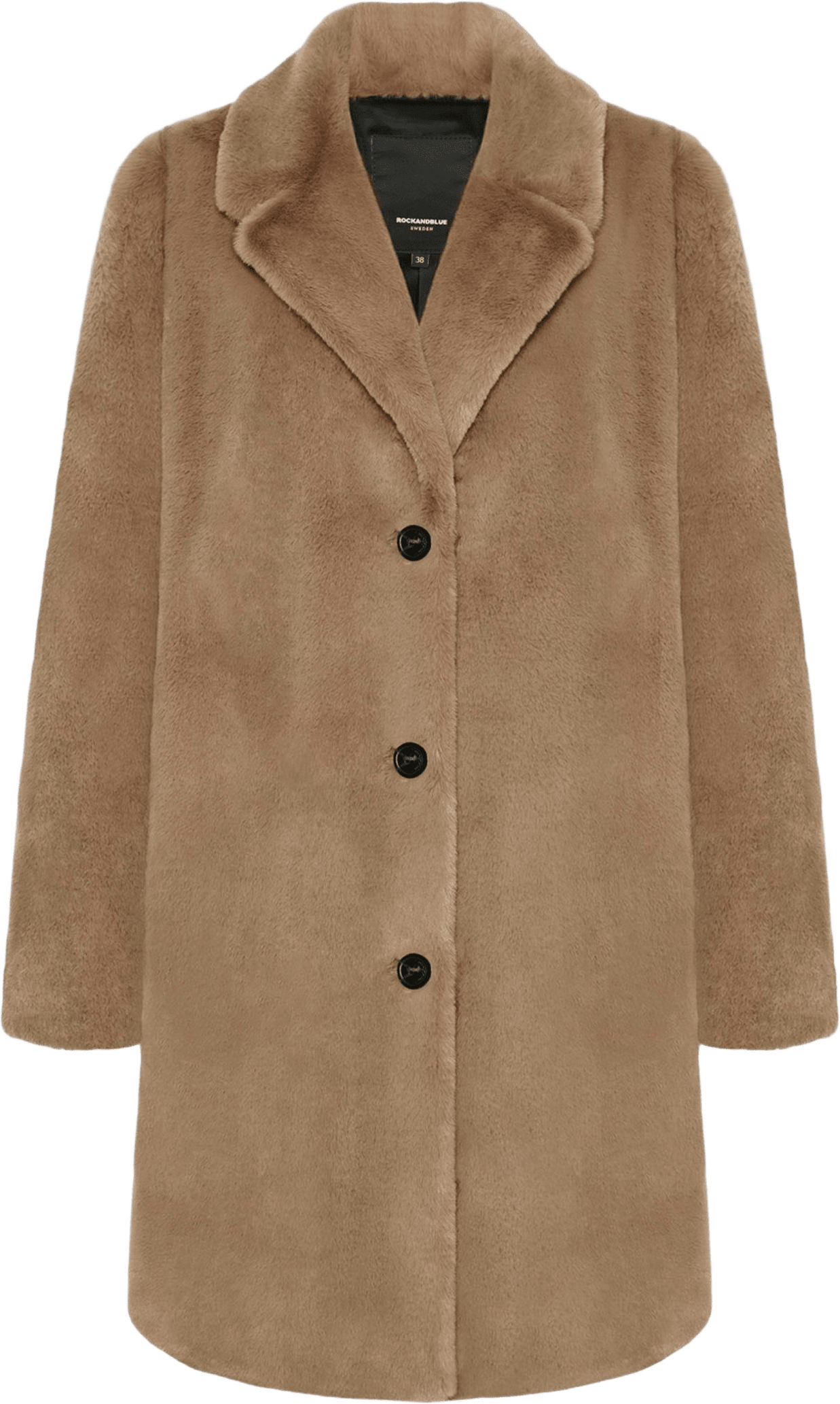 Diddi Coat, från ROCKANDBLUE, i färgen light beige.