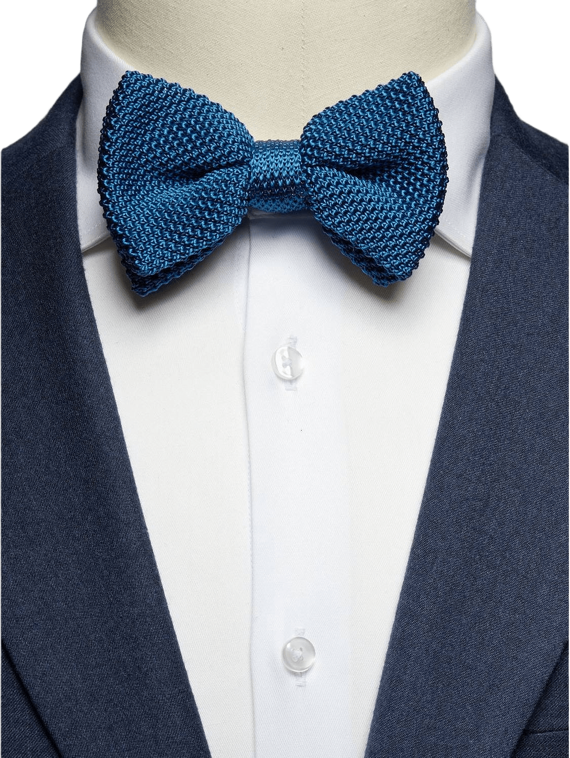 Knitted Bow Tie, från John Henric, i färgen blue.